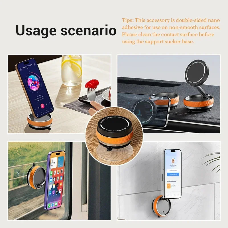 360° Magnetic Suction Cup Phone Holder.