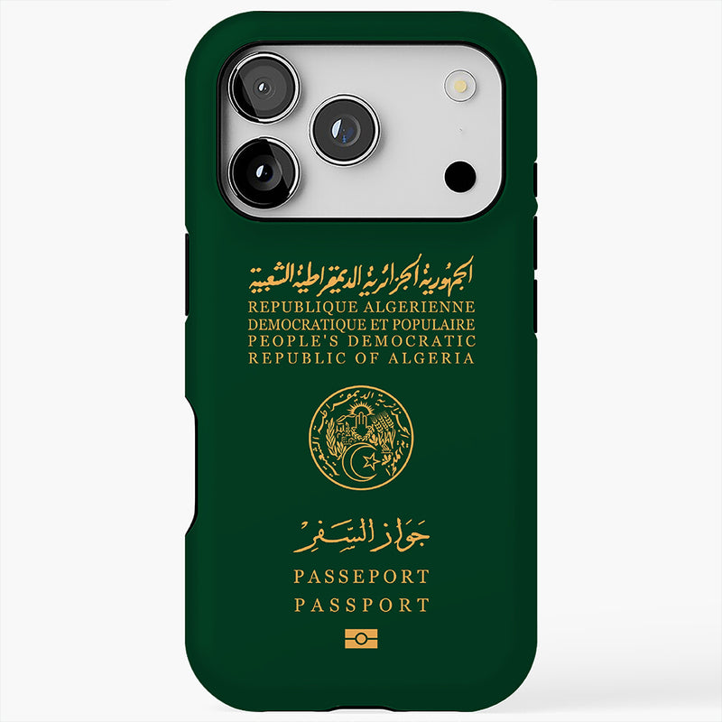 Algeria Passport Cover Case