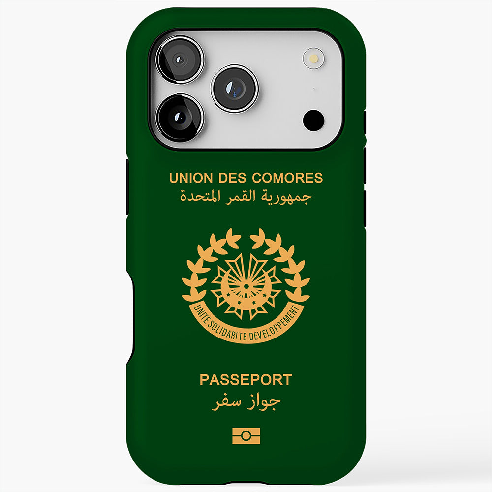 Comoros Passport Cover Case