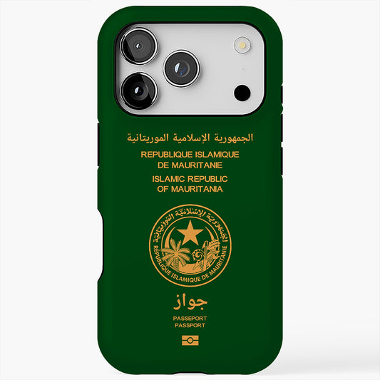 Mauritania Passport Cover Case