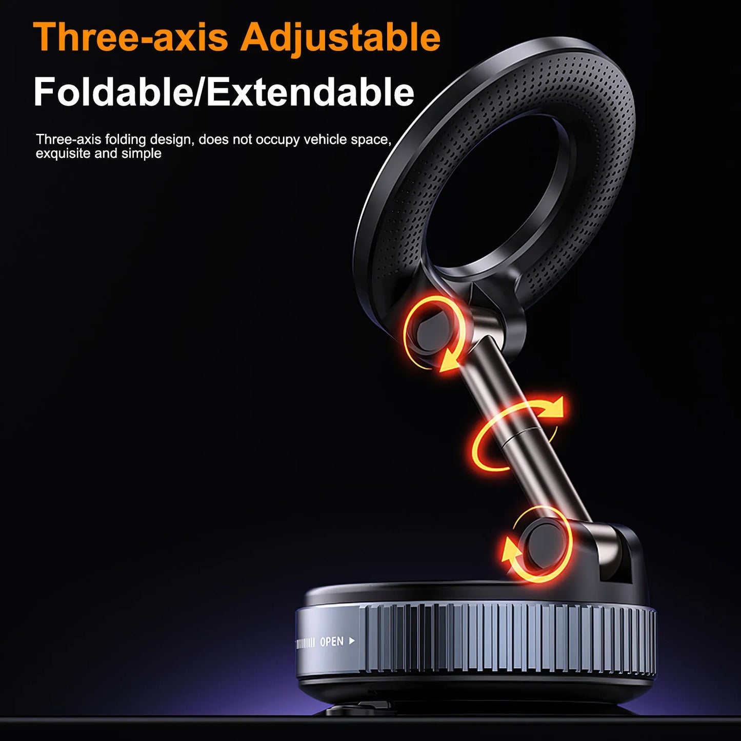 Magnetic 360° Foldable Car Phone Holder