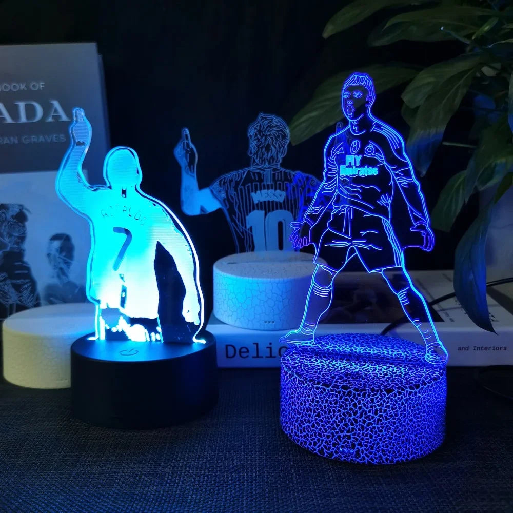 3D Messi & Ronaldo Night Light