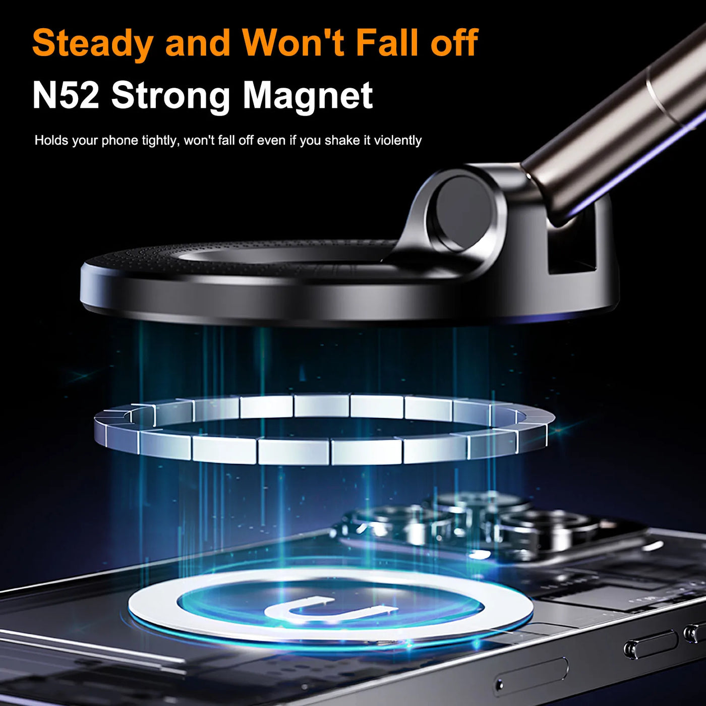 Magnetic 360° Foldable Car Phone Holder