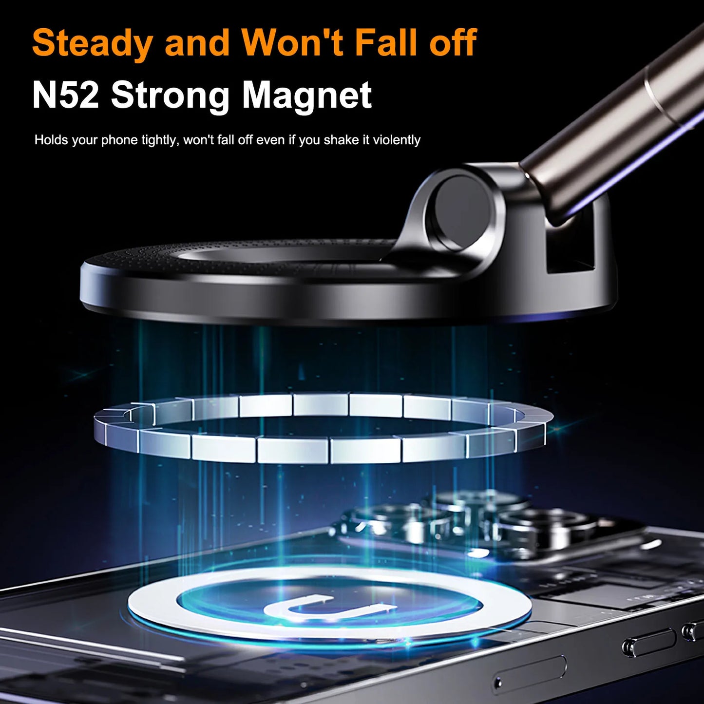 Magnetic 360° Foldable Car Phone Holder