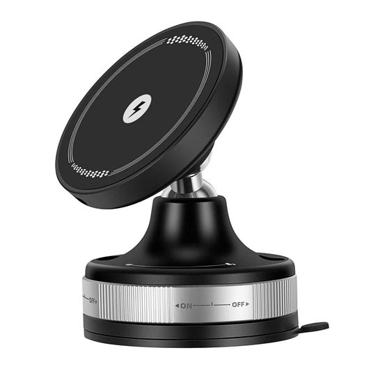 360° Magnetic Wireless Car Charger with Nano Suction & 15W Fast Charging
