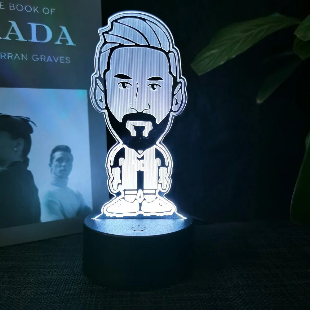 3D Messi & Ronaldo Night Light
