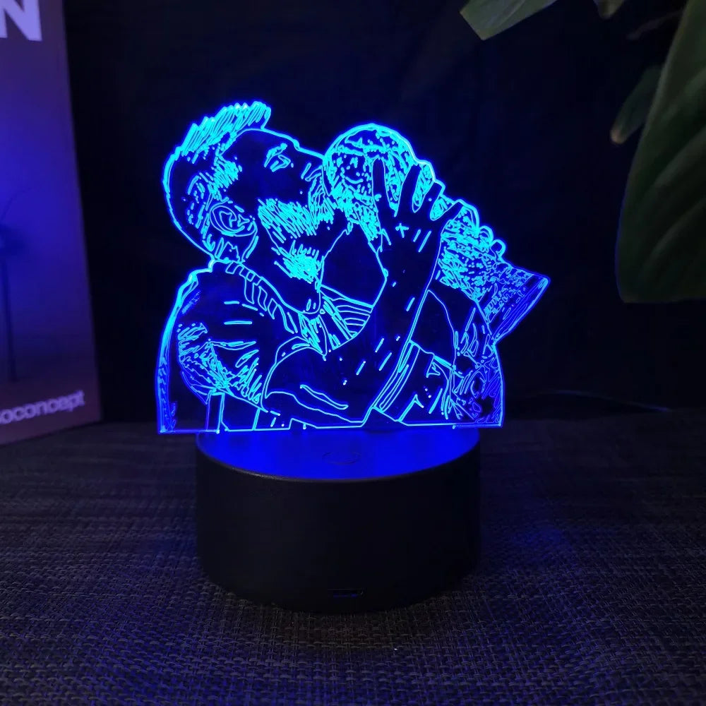 3D Messi & Ronaldo Night Light 7-16 Color LED